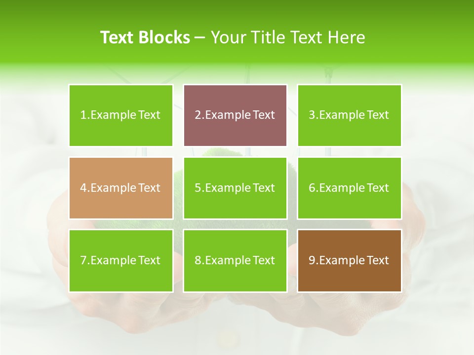 White Grass Close Up PowerPoint Template