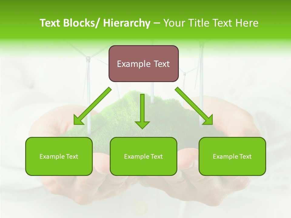 White Grass Close Up PowerPoint Template