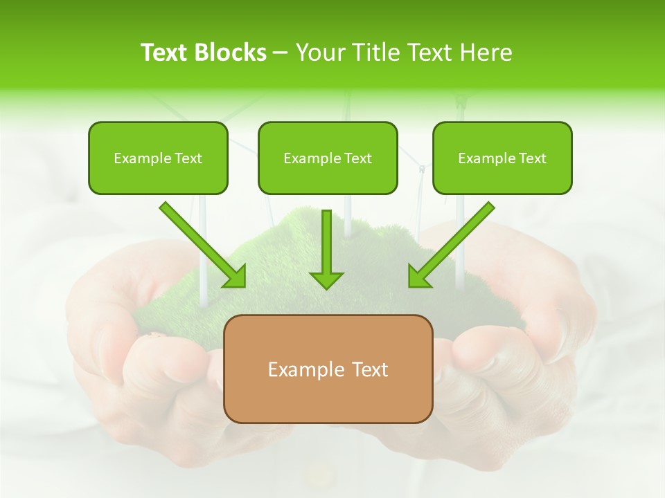 White Grass Close Up PowerPoint Template
