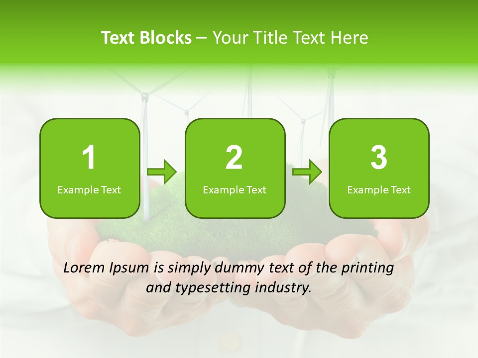 White Grass Close Up PowerPoint Template