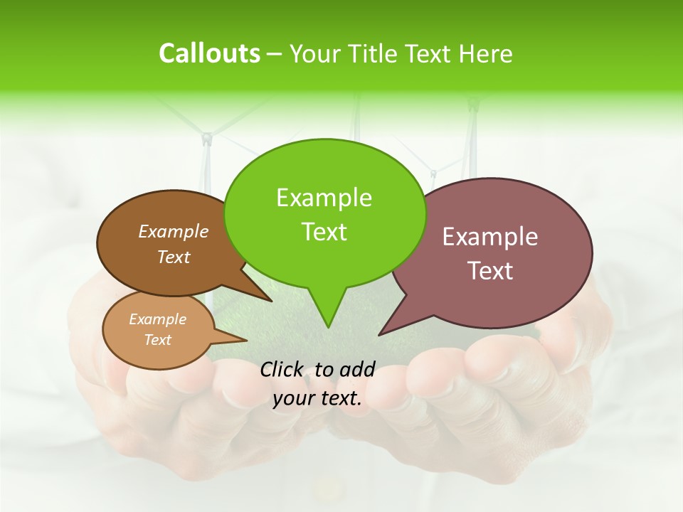 White Grass Close Up PowerPoint Template