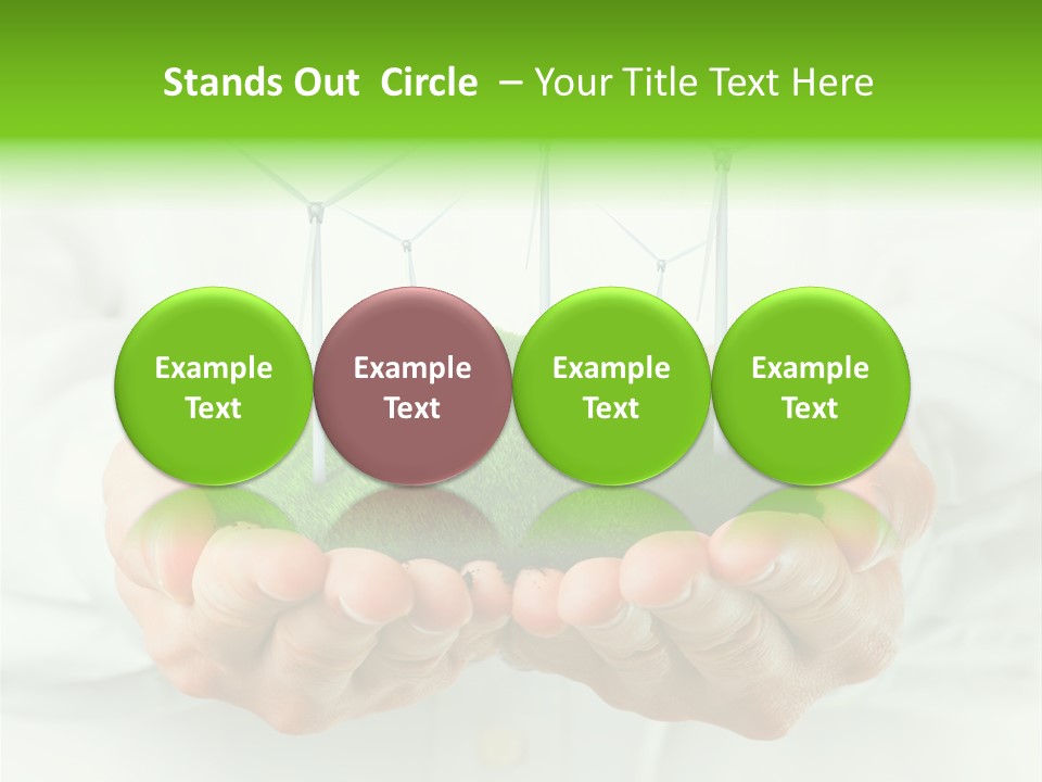 White Grass Close Up PowerPoint Template