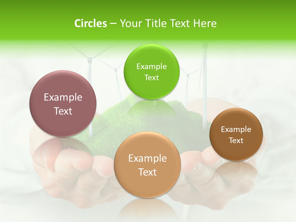 White Grass Close Up PowerPoint Template