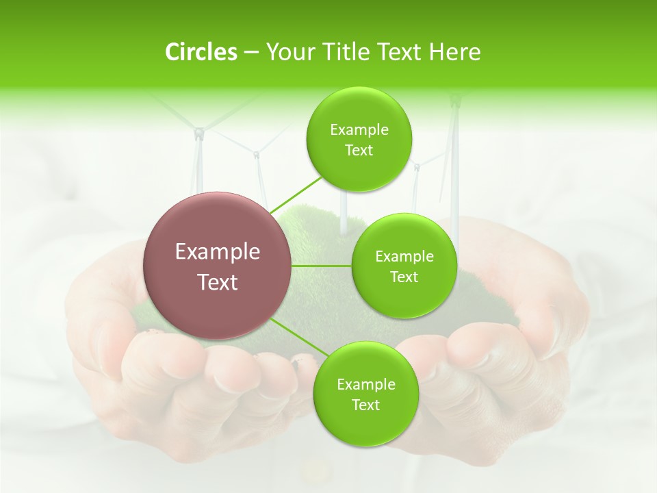 White Grass Close Up PowerPoint Template