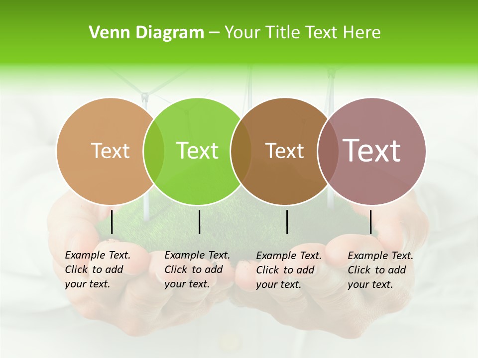 White Grass Close Up PowerPoint Template