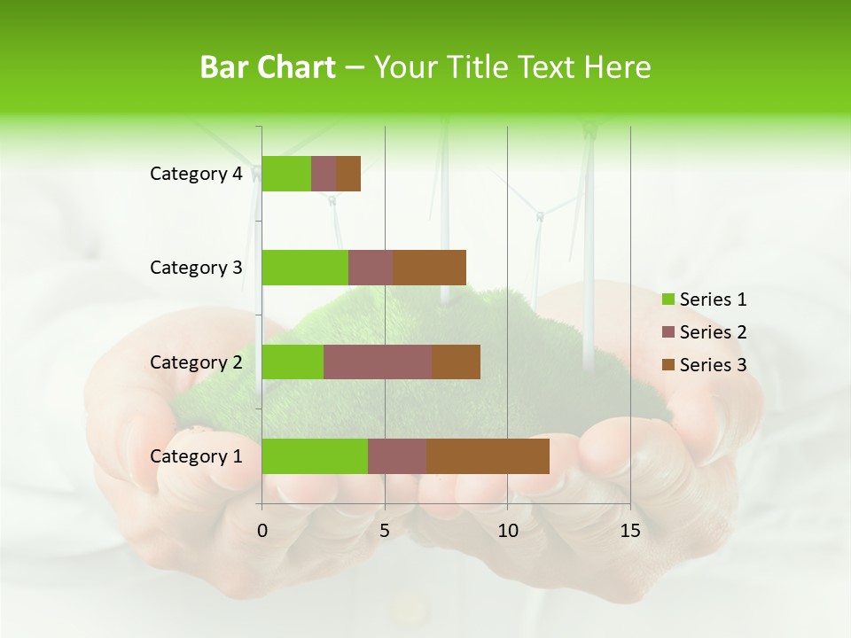 White Grass Close Up PowerPoint Template
