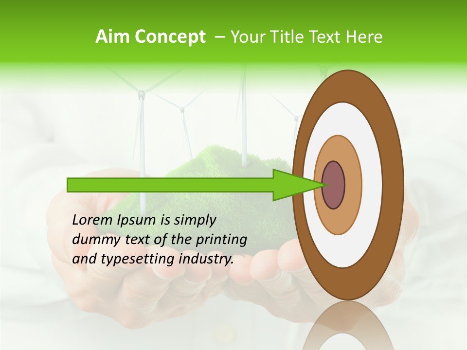 White Grass Close Up PowerPoint Template