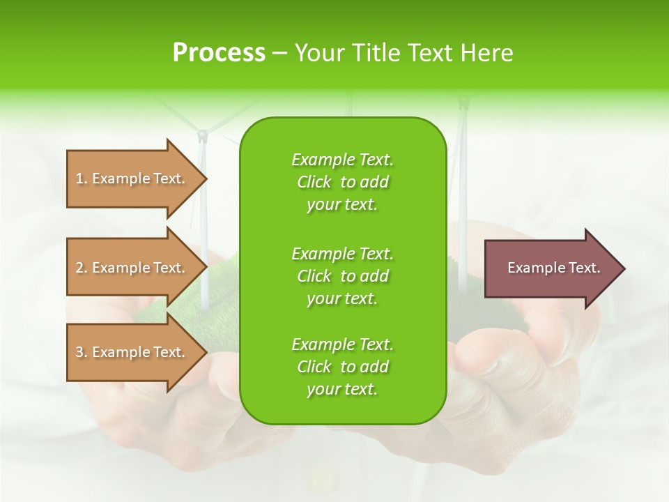 White Grass Close Up PowerPoint Template