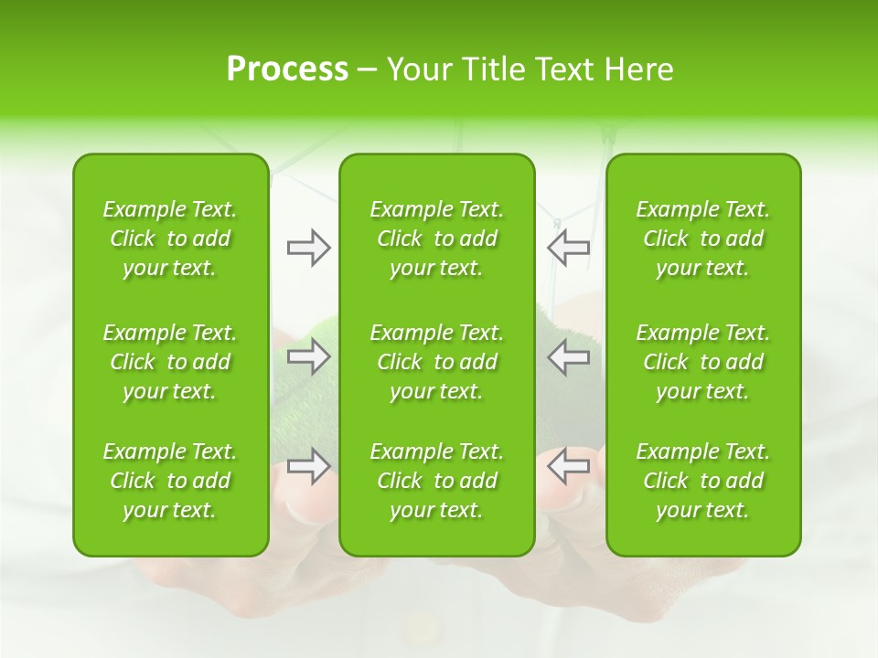 White Grass Close Up PowerPoint Template