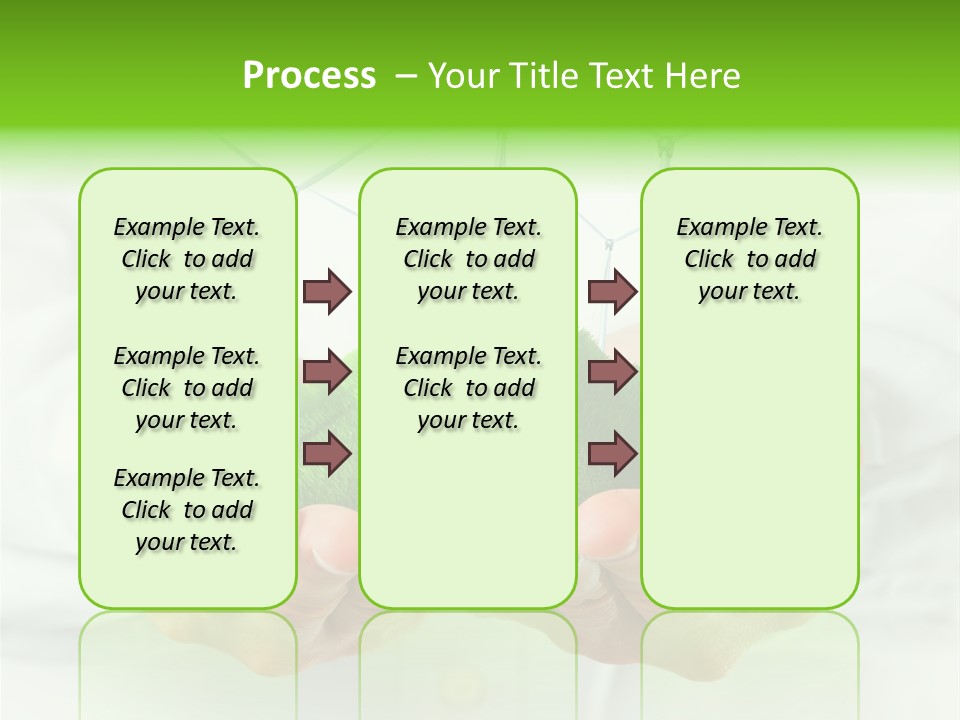 White Grass Close Up PowerPoint Template
