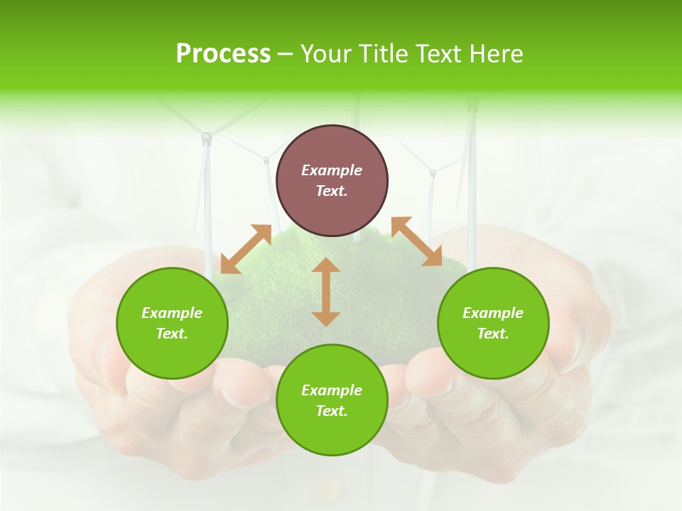 White Grass Close Up PowerPoint Template