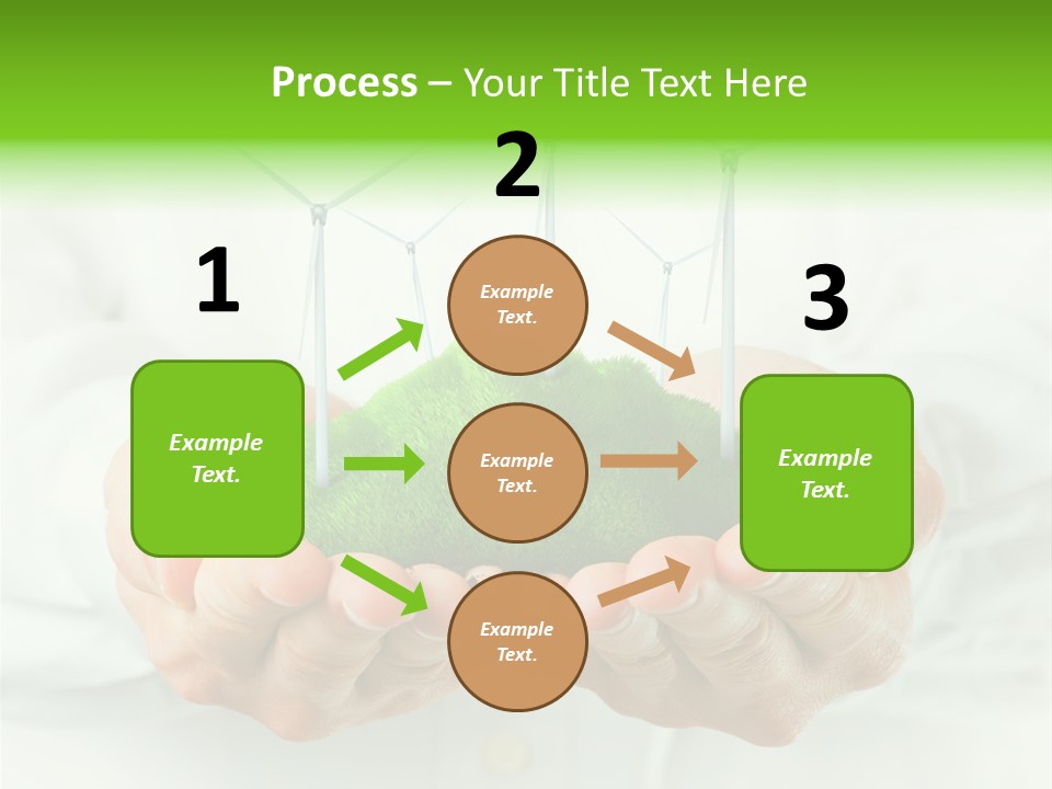 White Grass Close Up PowerPoint Template