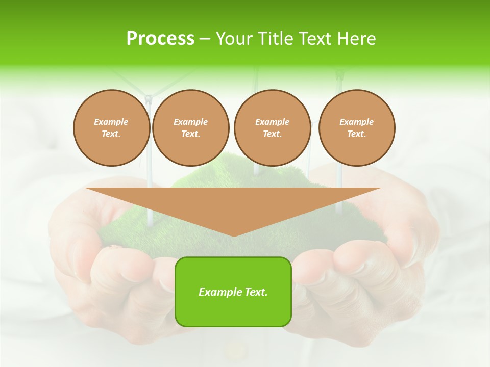 White Grass Close Up PowerPoint Template