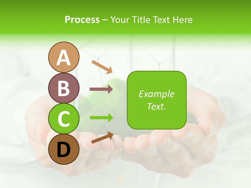 White Grass Close Up PowerPoint Template