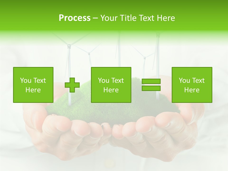 White Grass Close Up PowerPoint Template