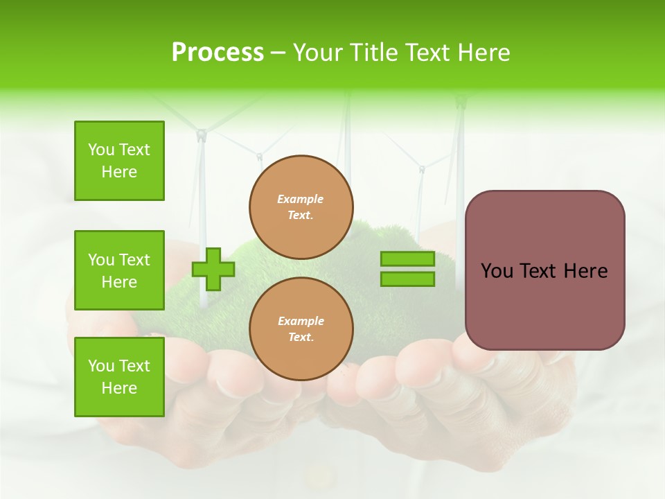White Grass Close Up PowerPoint Template