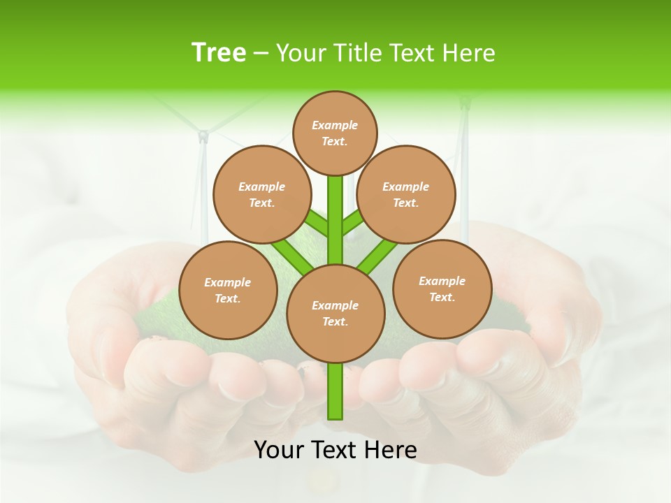 White Grass Close Up PowerPoint Template