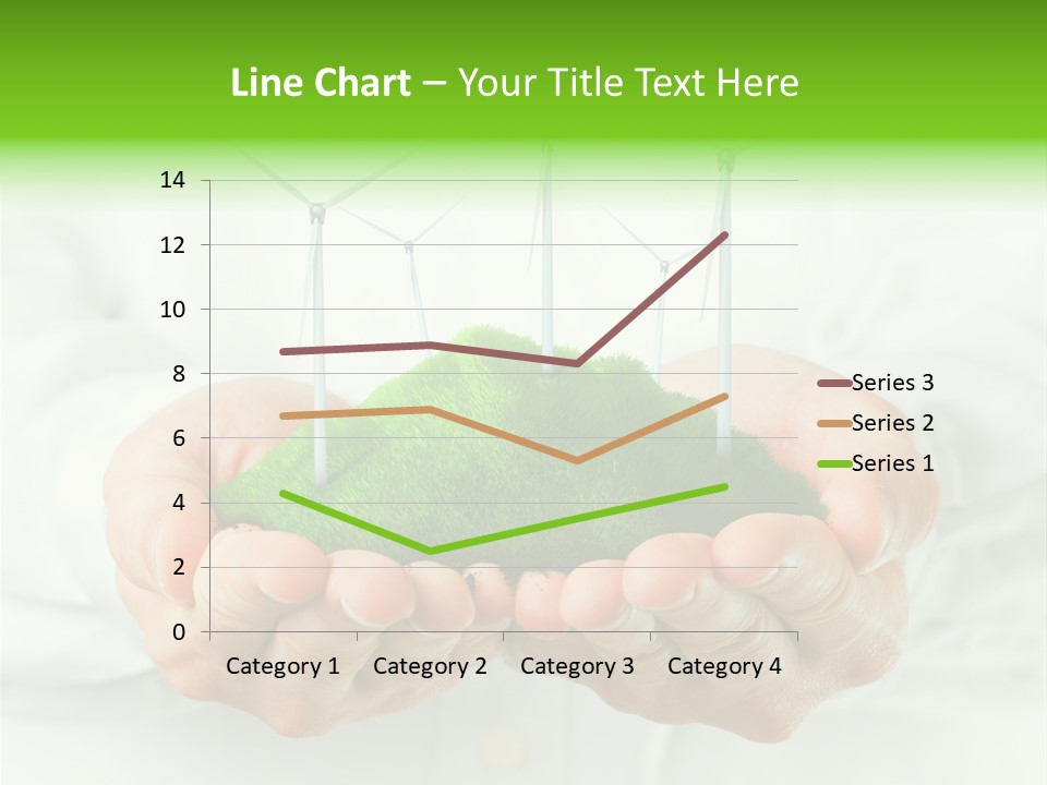 White Grass Close Up PowerPoint Template