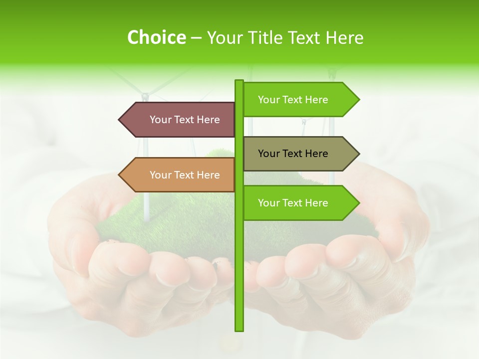 White Grass Close Up PowerPoint Template