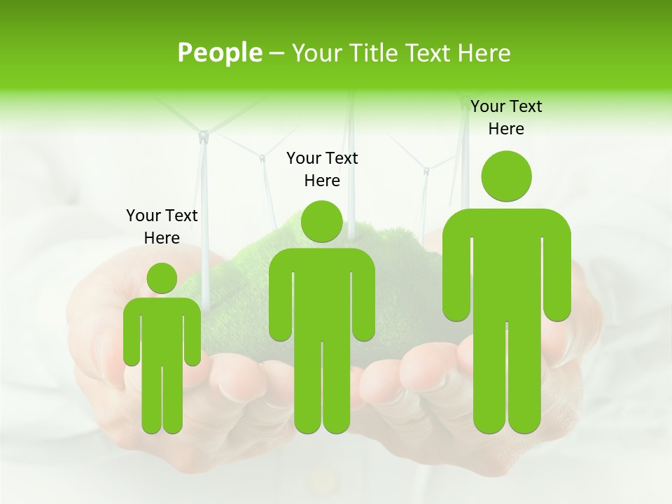 White Grass Close Up PowerPoint Template