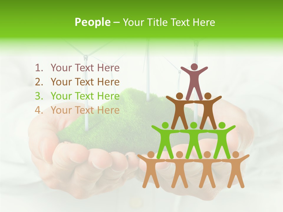 White Grass Close Up PowerPoint Template