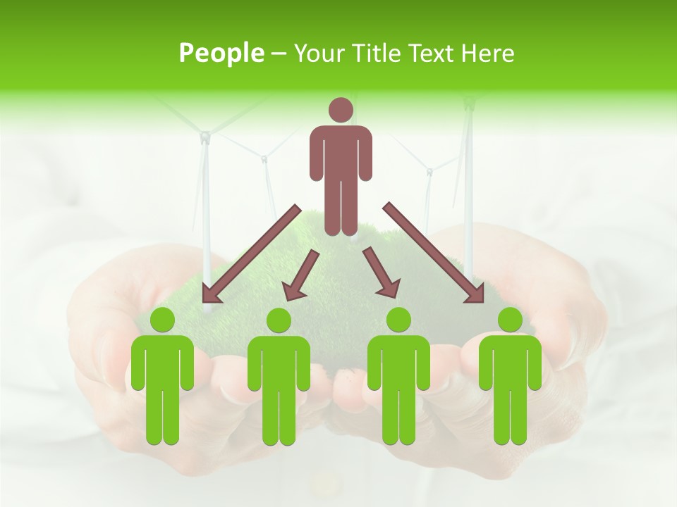 White Grass Close Up PowerPoint Template