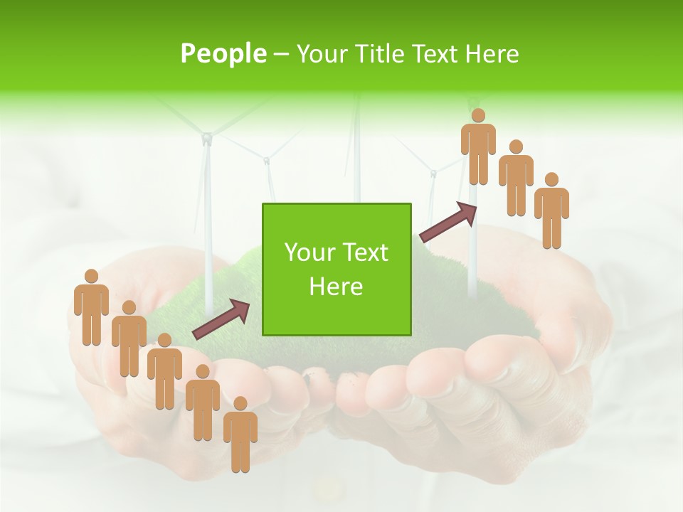 White Grass Close Up PowerPoint Template