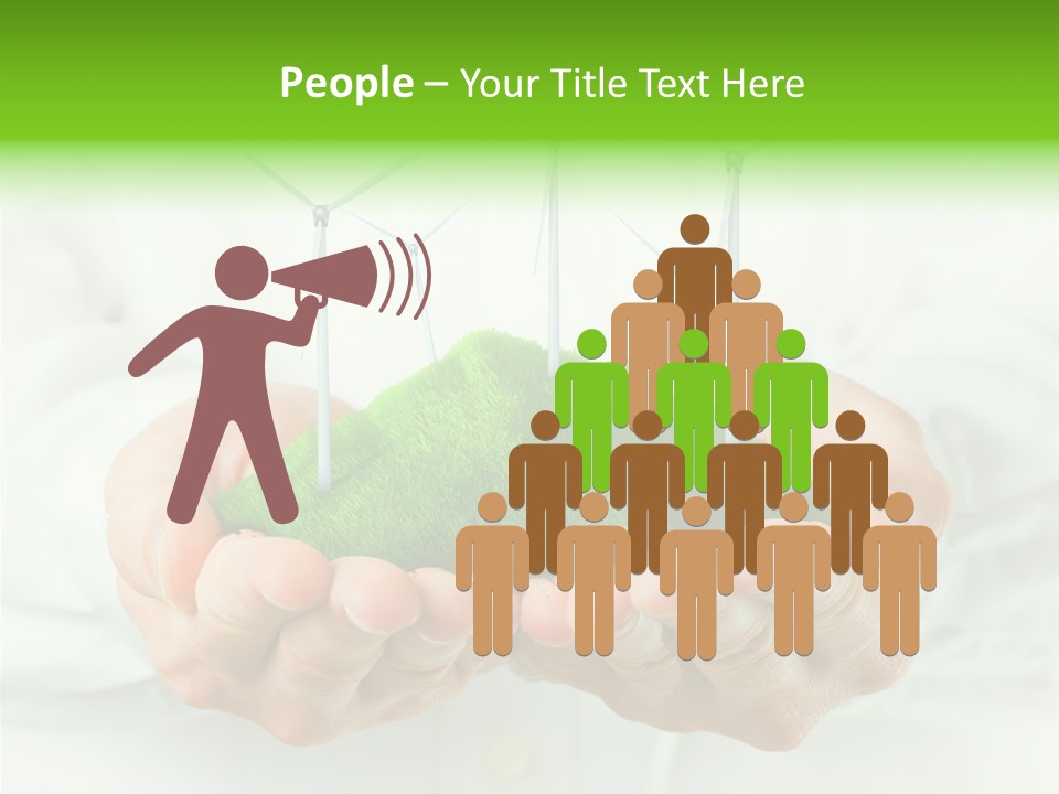 White Grass Close Up PowerPoint Template