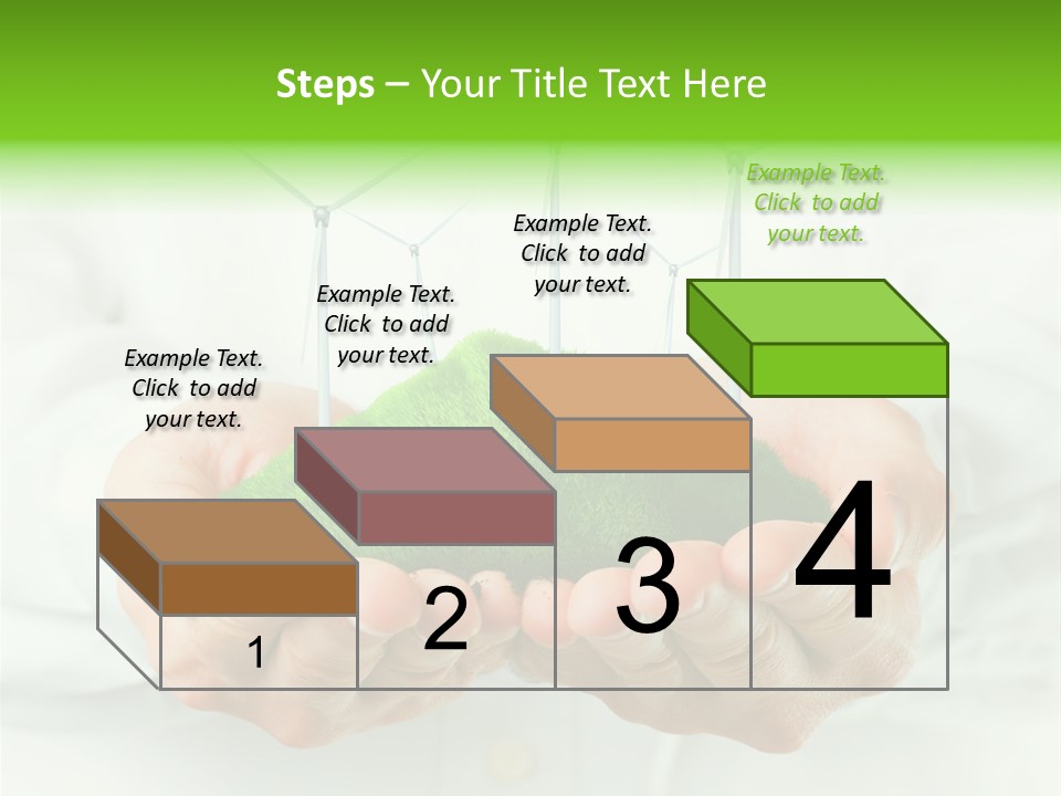 White Grass Close Up PowerPoint Template