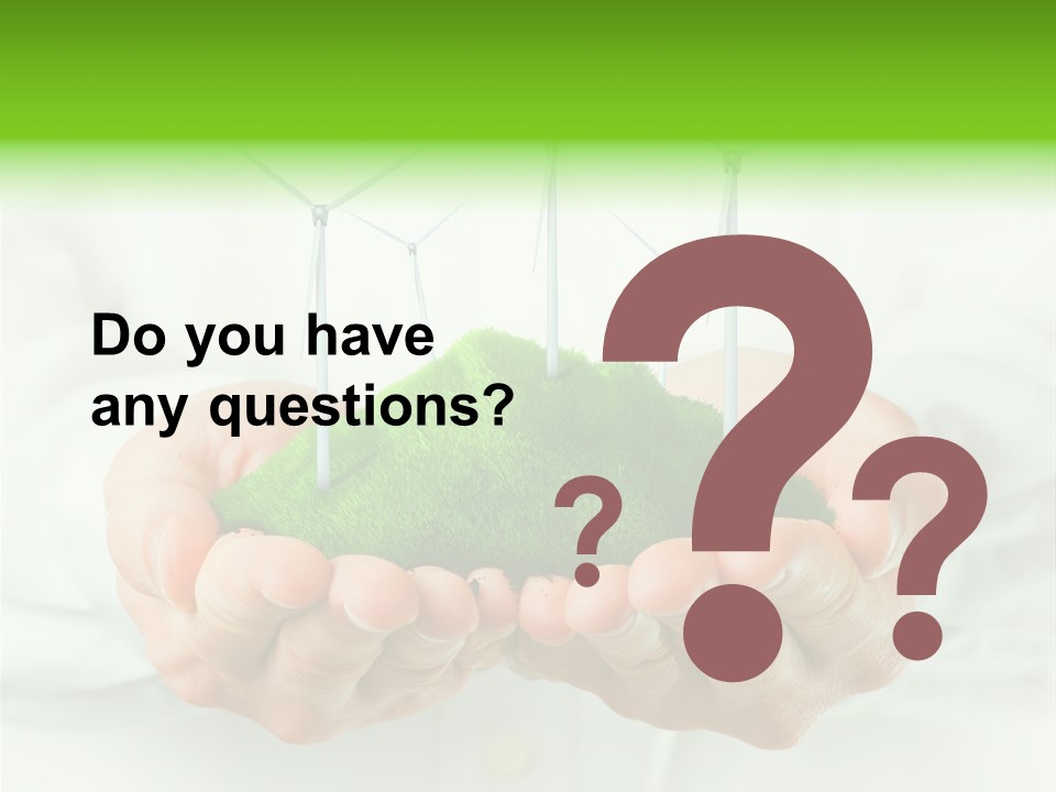 White Grass Close Up PowerPoint Template