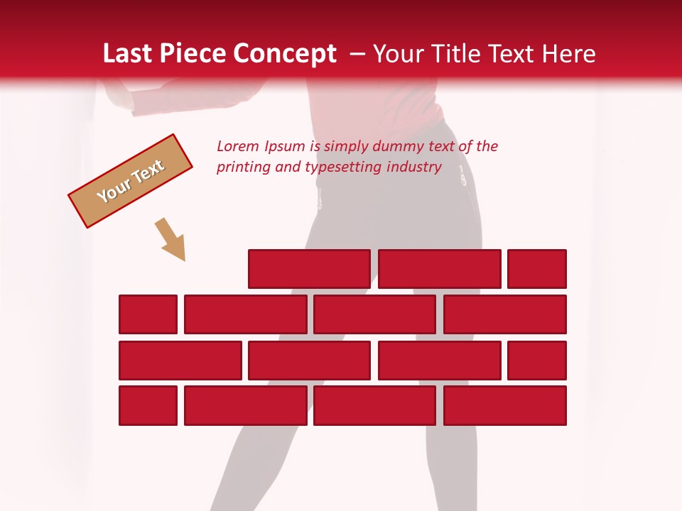 Adult Underwear Body PowerPoint Template