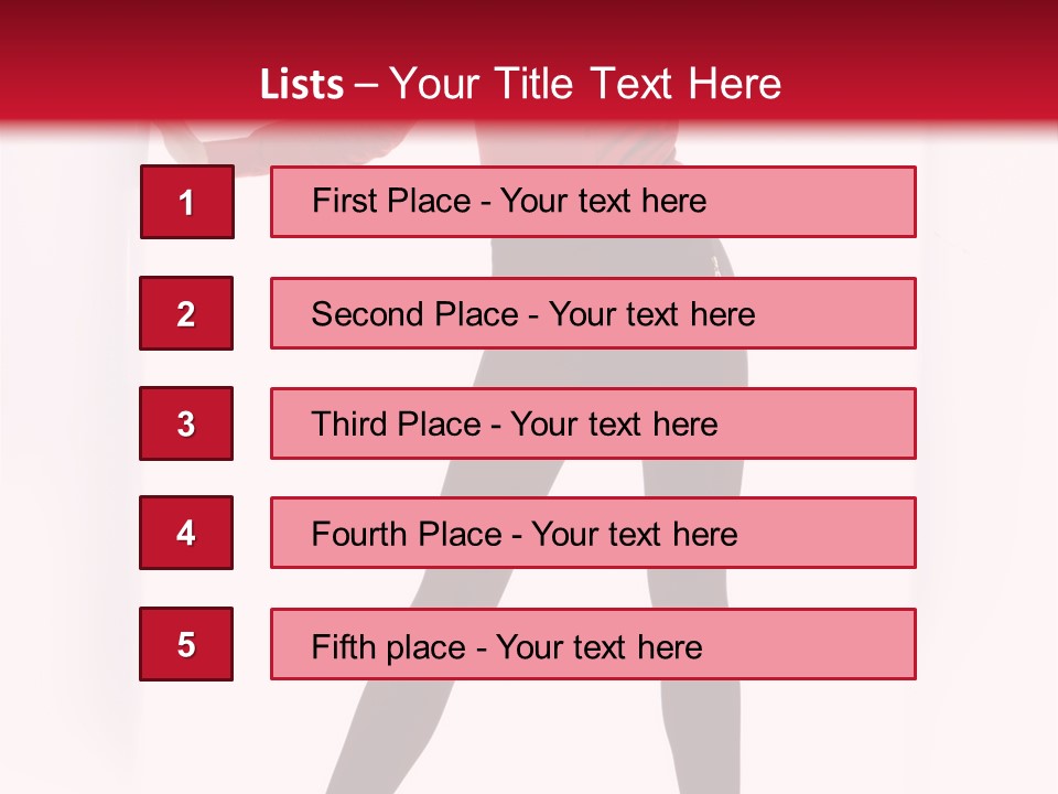 Adult Underwear Body PowerPoint Template