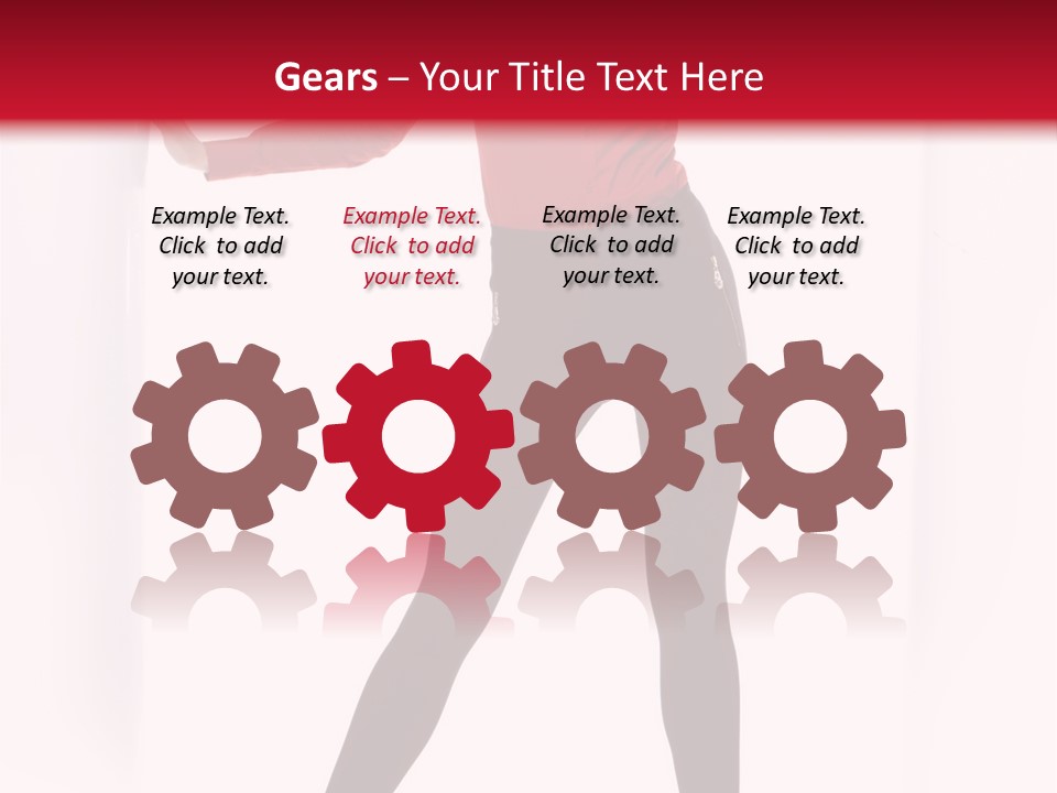 Adult Underwear Body PowerPoint Template