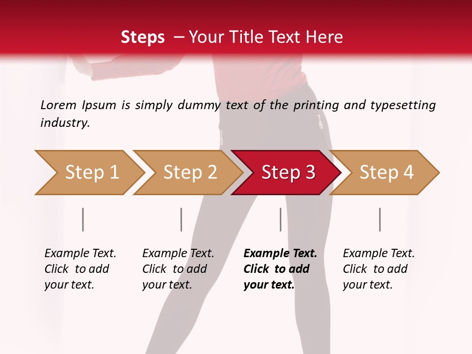 Adult Underwear Body PowerPoint Template