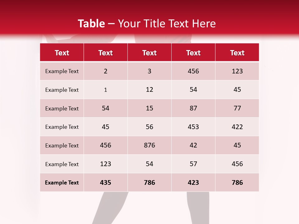 Adult Underwear Body PowerPoint Template