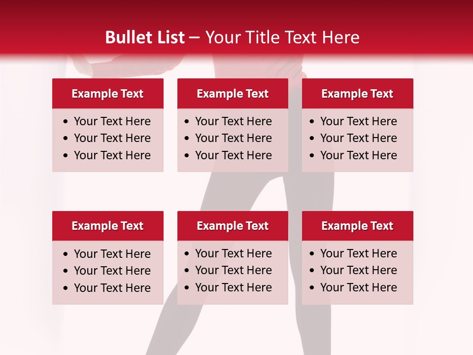 Adult Underwear Body PowerPoint Template