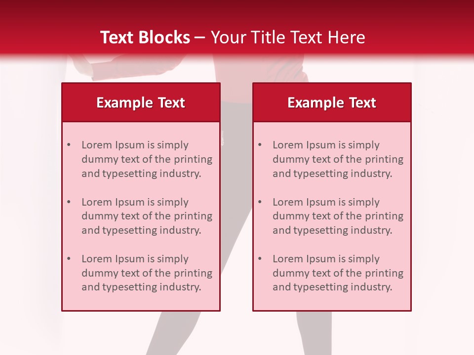 Adult Underwear Body PowerPoint Template
