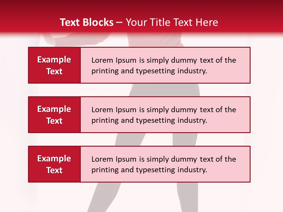 Adult Underwear Body PowerPoint Template