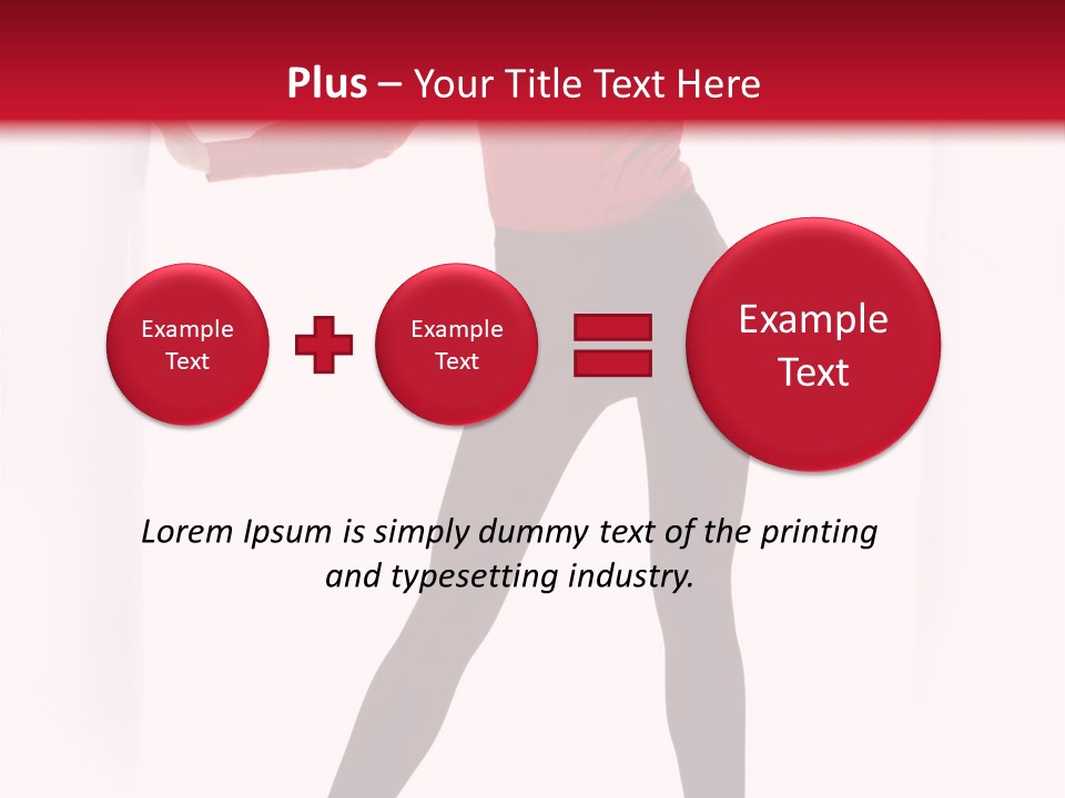 Adult Underwear Body PowerPoint Template