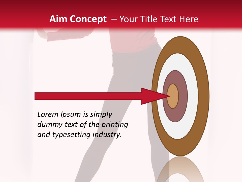 Adult Underwear Body PowerPoint Template