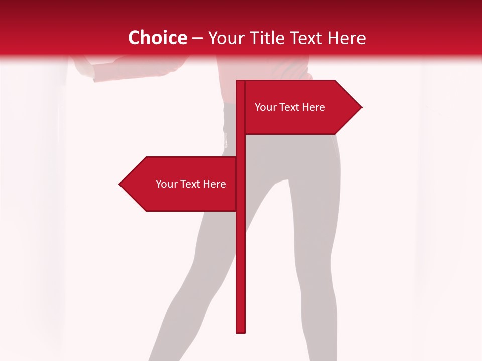 Adult Underwear Body PowerPoint Template