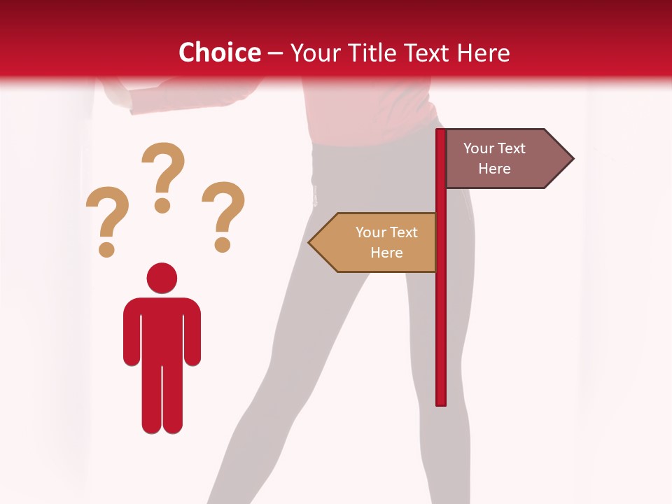 Adult Underwear Body PowerPoint Template