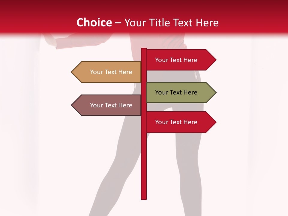 Adult Underwear Body PowerPoint Template