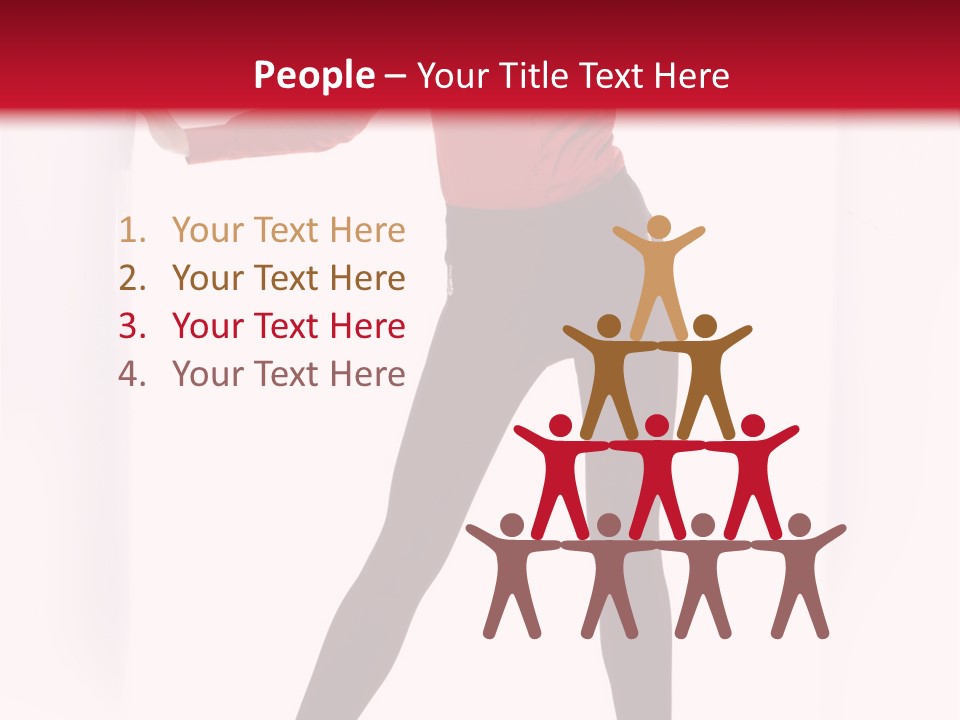 Adult Underwear Body PowerPoint Template