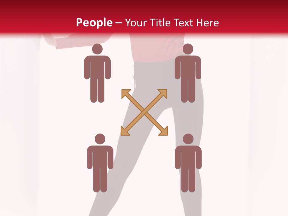 Adult Underwear Body PowerPoint Template