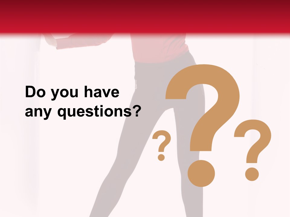 Adult Underwear Body PowerPoint Template