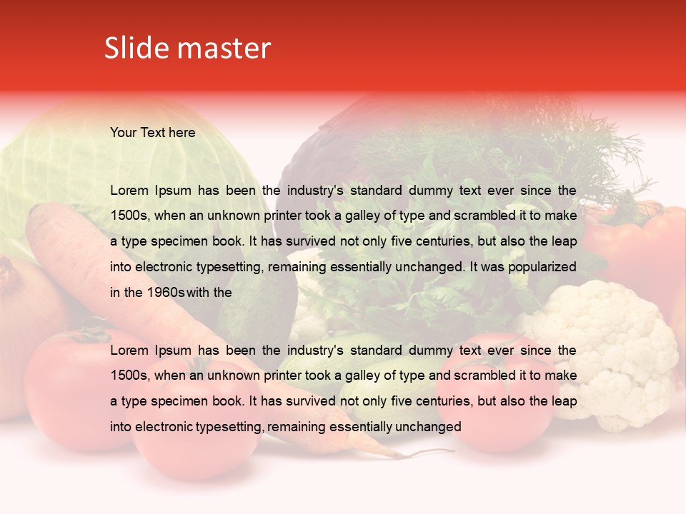 Gourd Cucumber Market PowerPoint Template