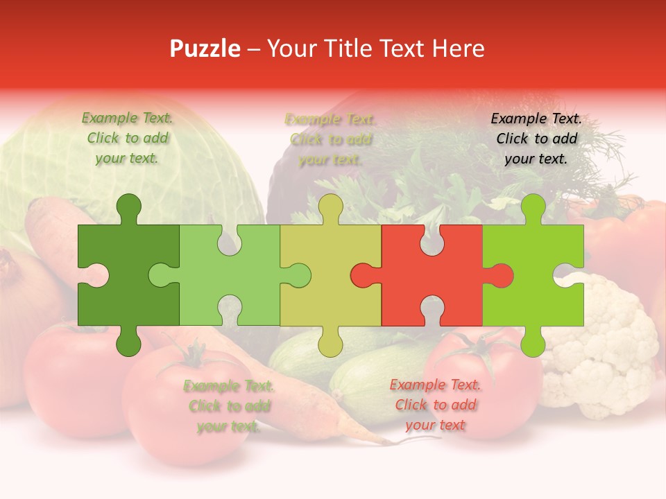 Gourd Cucumber Market PowerPoint Template