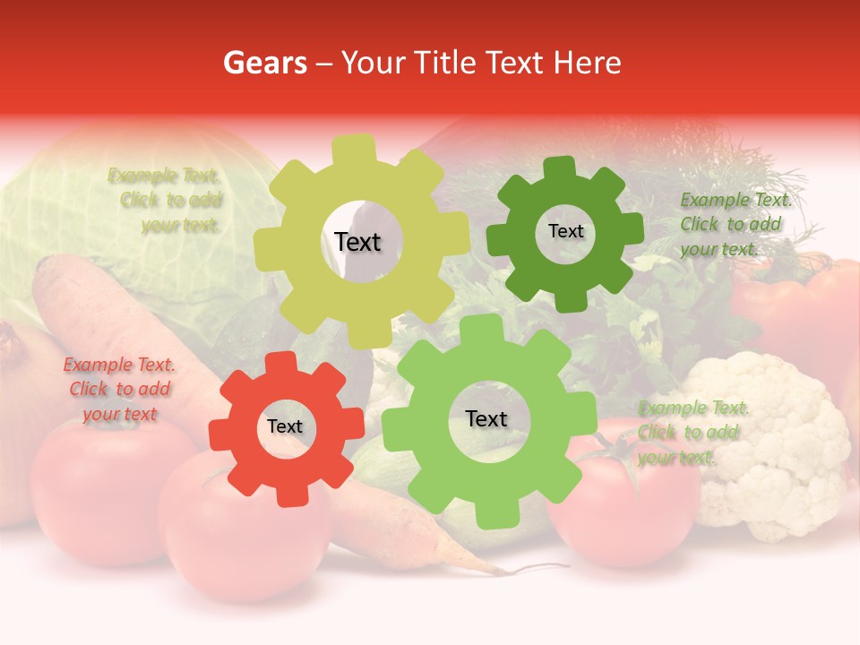 Gourd Cucumber Market PowerPoint Template