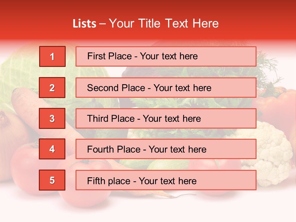 Gourd Cucumber Market PowerPoint Template